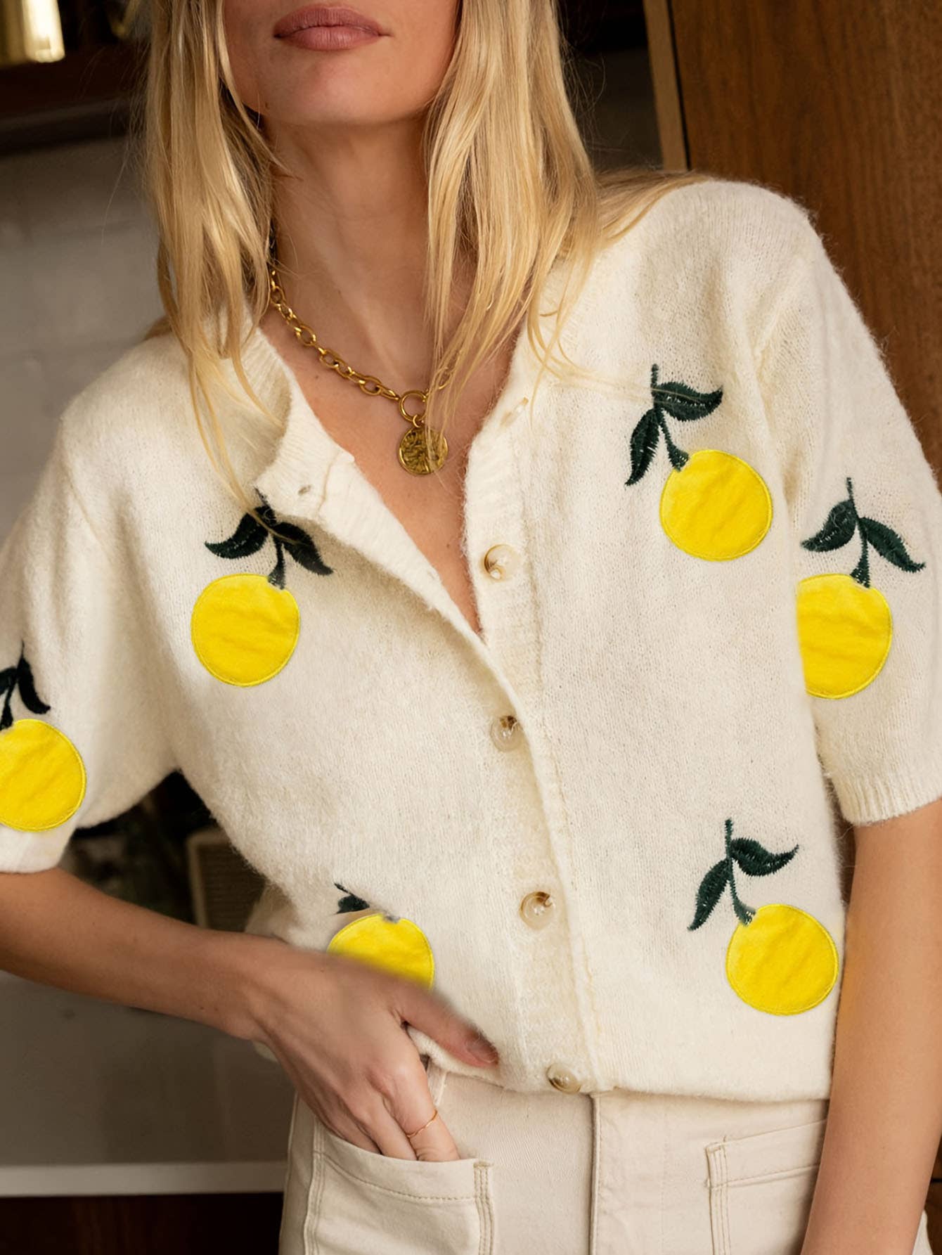 Lemon Patch Cardigan