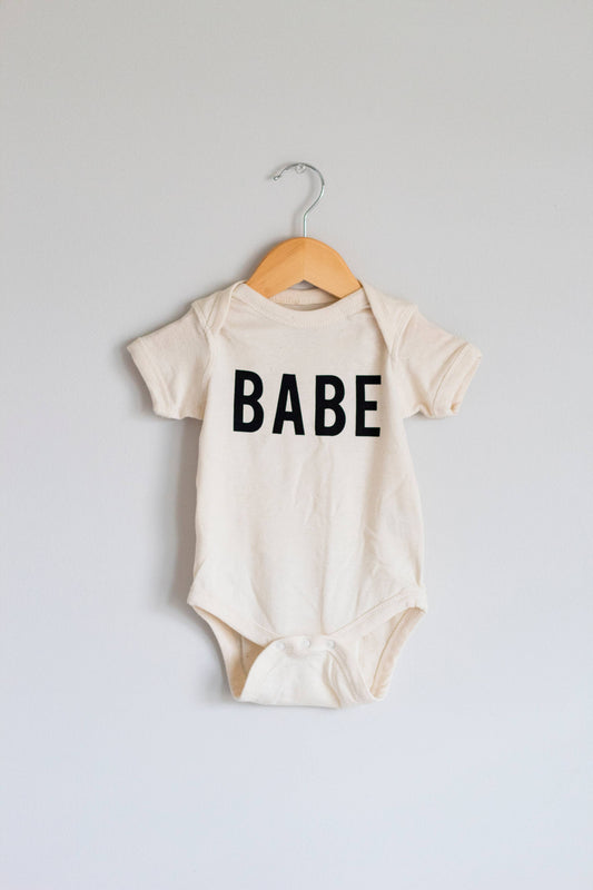 "Babe" Organic Baby Onesie