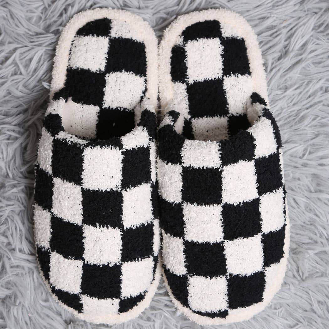 Classic Checkered Slippers