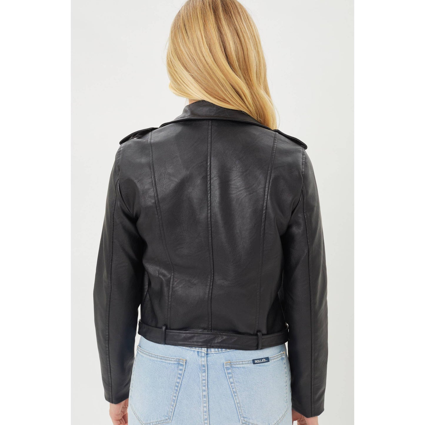 Faux Leather Biker Jacket