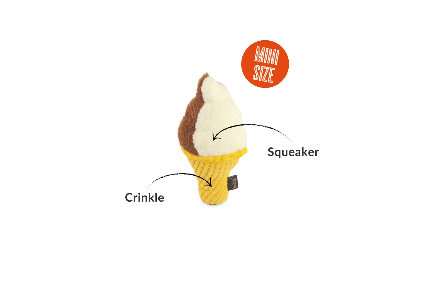 Soft Serve Ice Cream Dog Toy