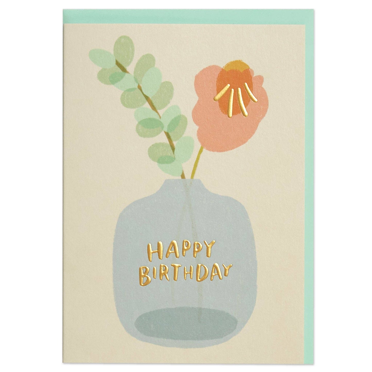 Happy Birthday Vase Card