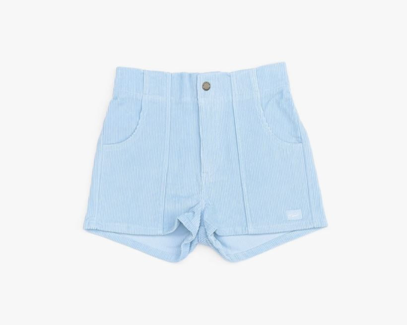 Corduroy Shorts in Powder Blue