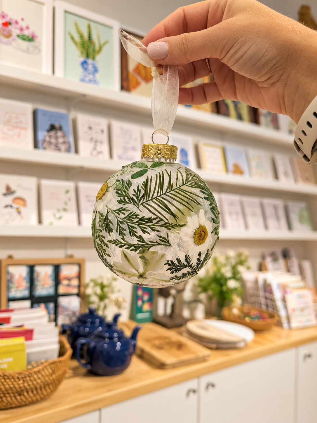 Pressed Flower Ornament Workshop - Make Two Ornaments!