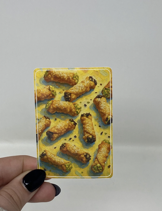 Chocolate Chip + Pistachio Cannoli Sticker