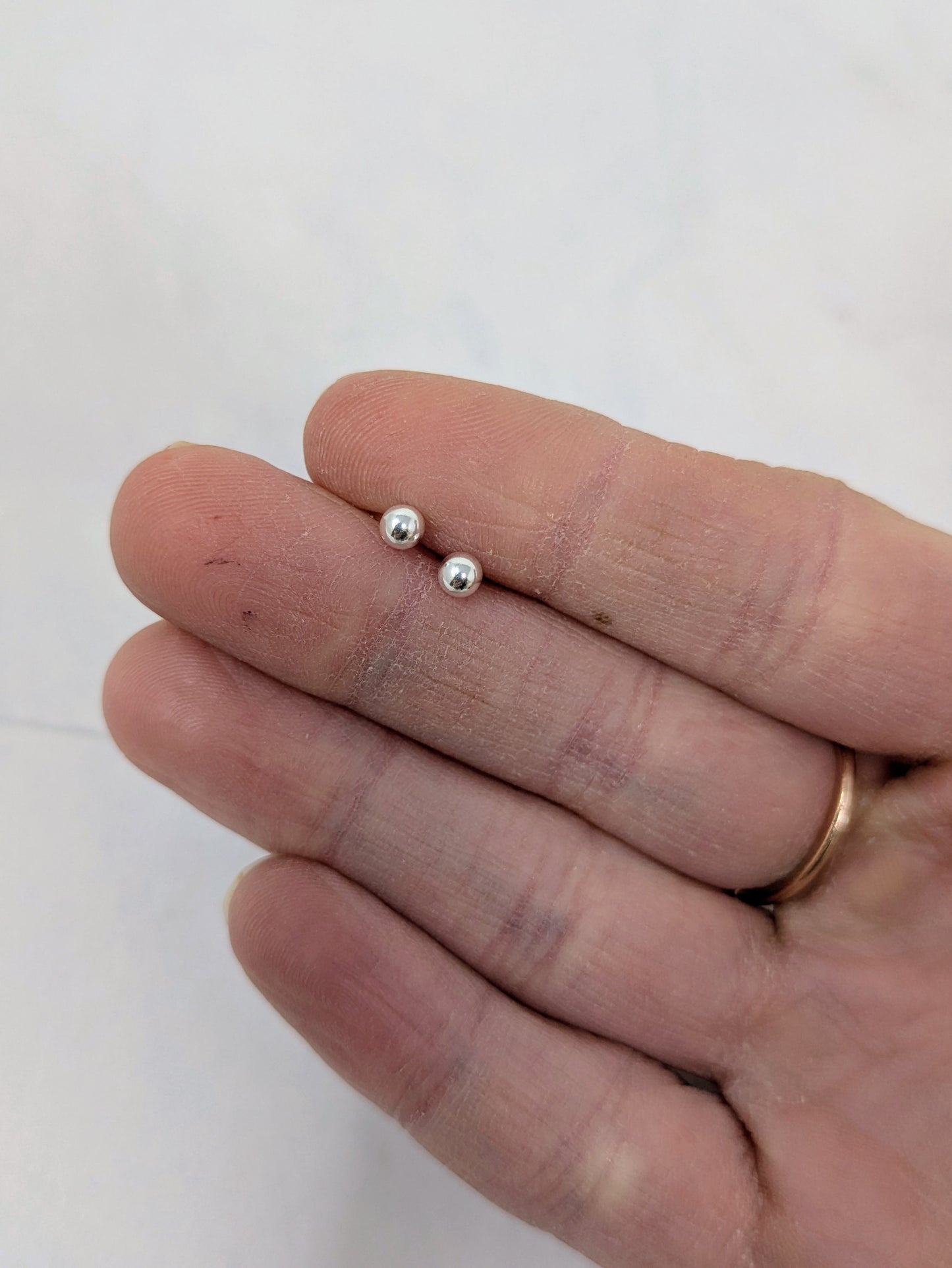 Silver Ball Studs