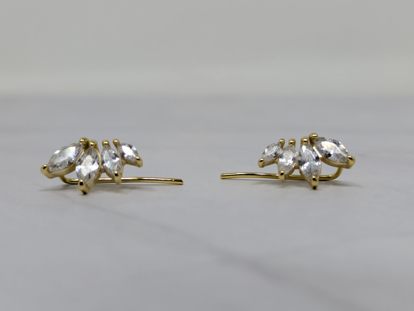 Yellow Gold Marquise Ear Climber