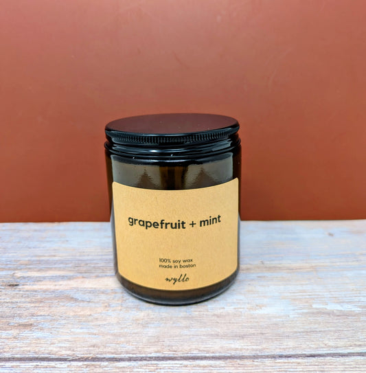 Grapefruit + Mint Soy Candle