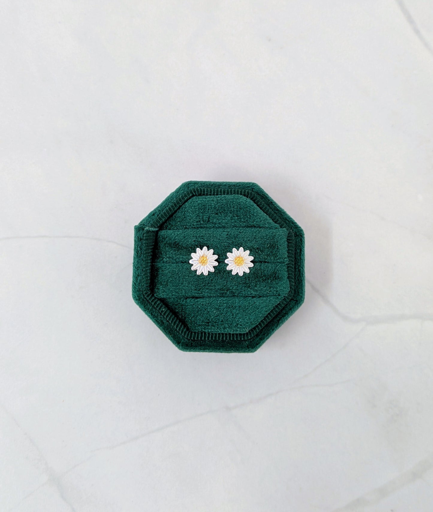Sterling Silver Daisy Studs