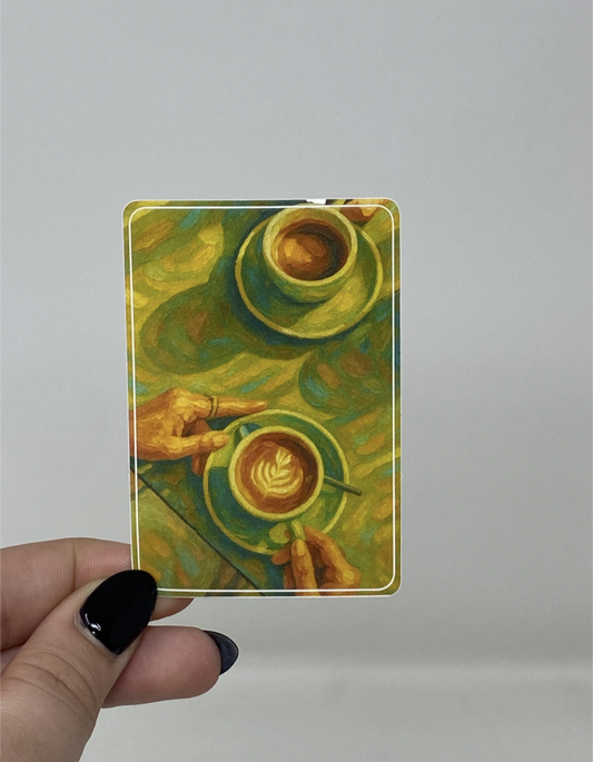 Cappuccino Art Sticker