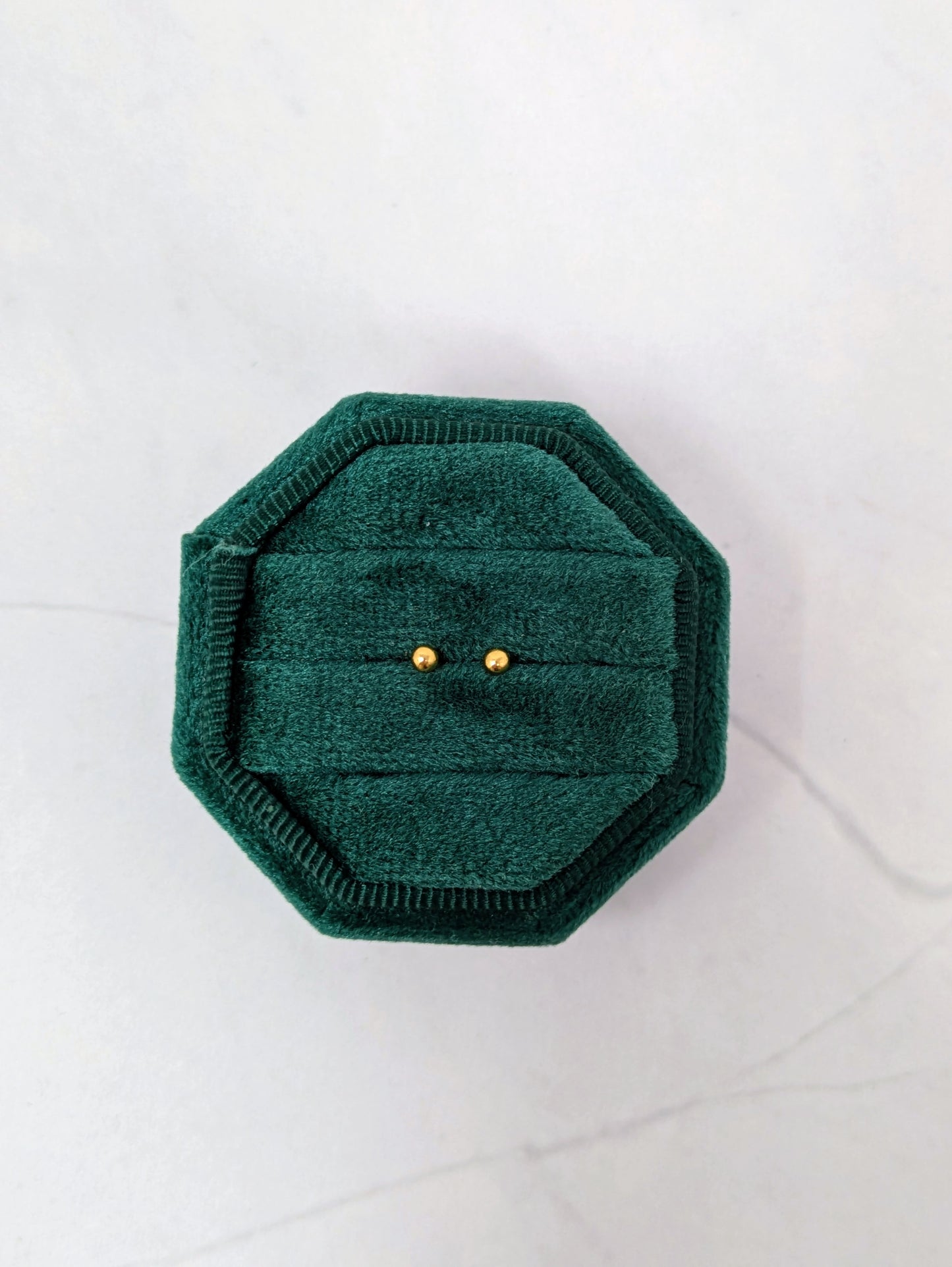 Yellow Gold Ball Studs