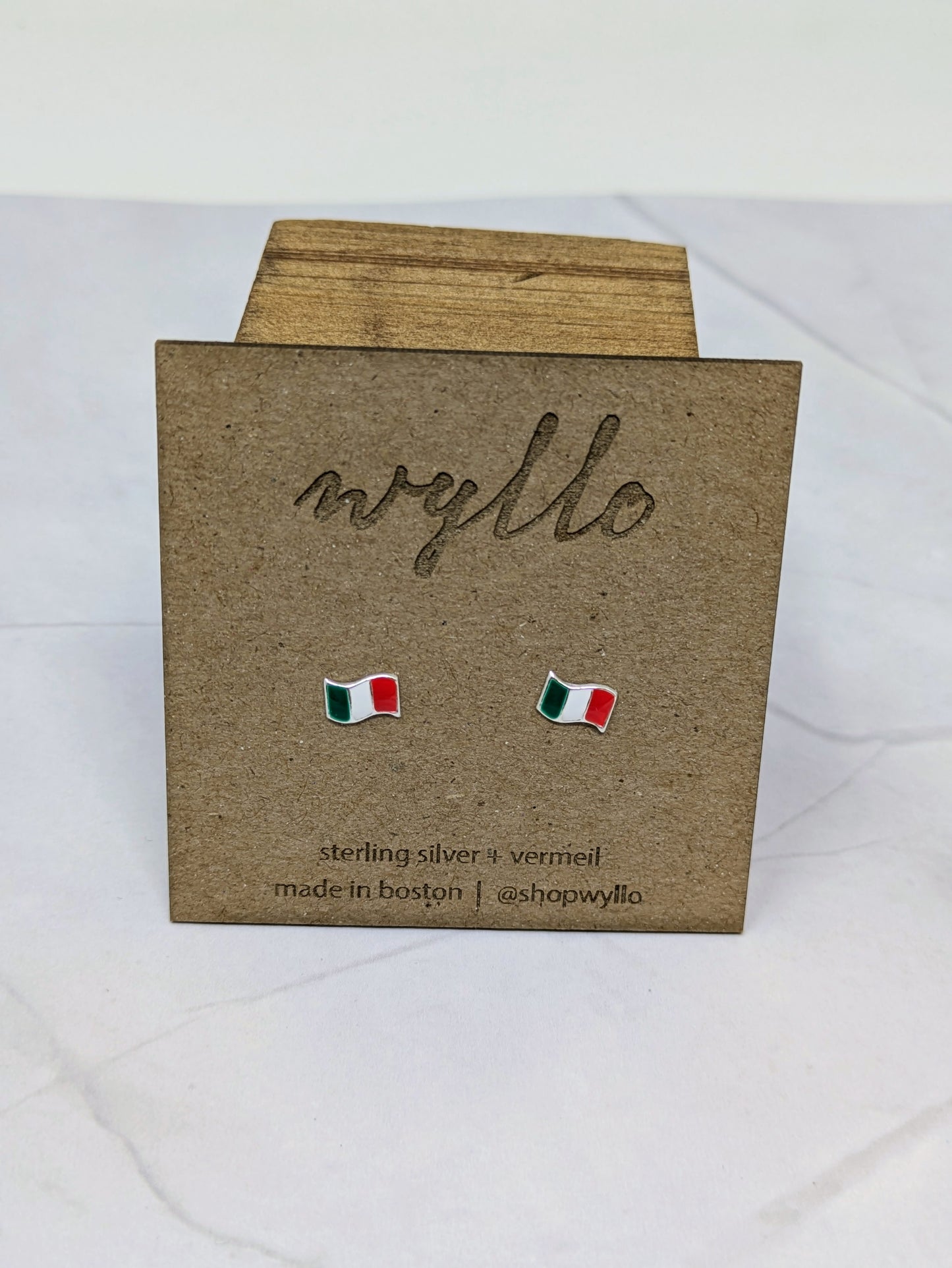 Italian Flag Studs