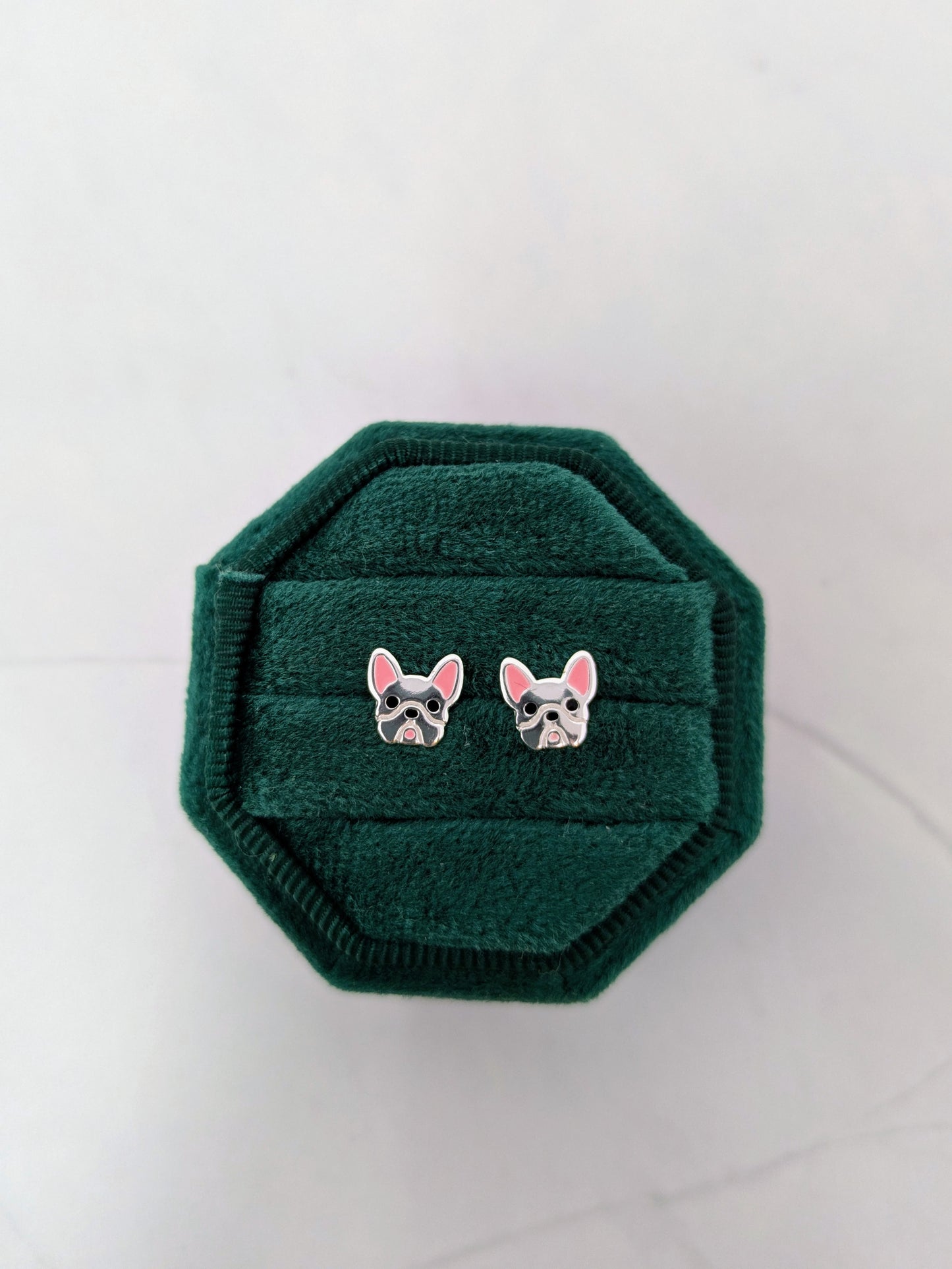 Sterling Silver Frenchie Studs