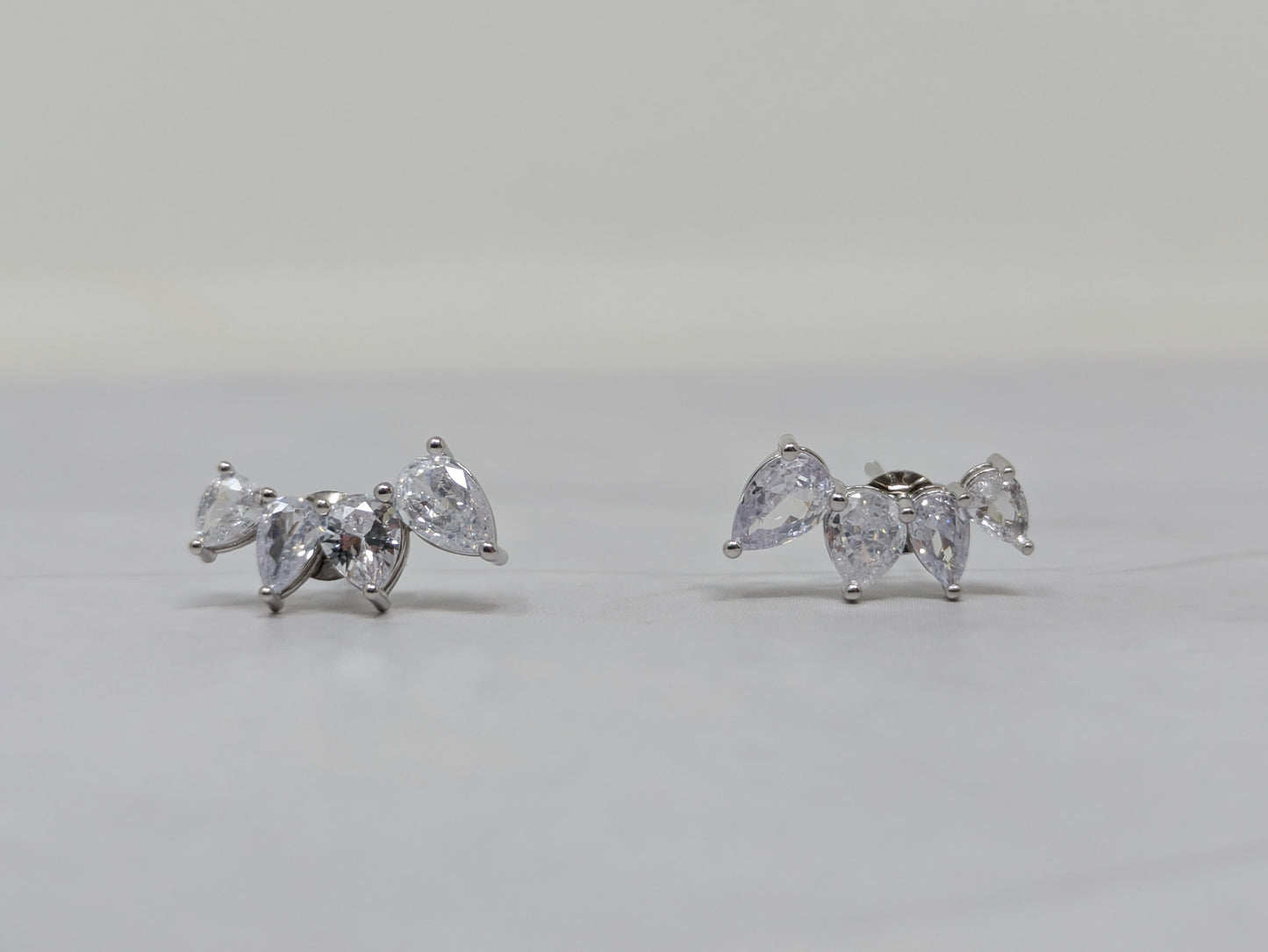Sterling Silver Marquise Studs