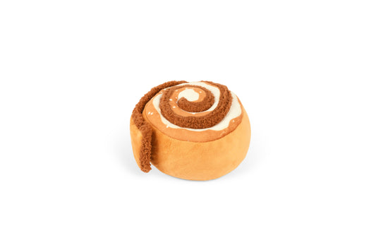 Cinnamon Bun Squeaky Dog Toy