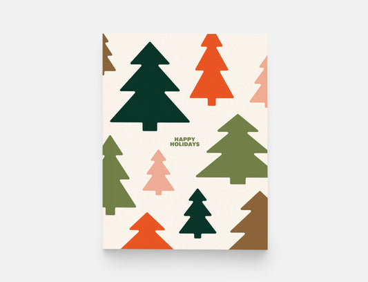 Holiday Trees Greeting Card