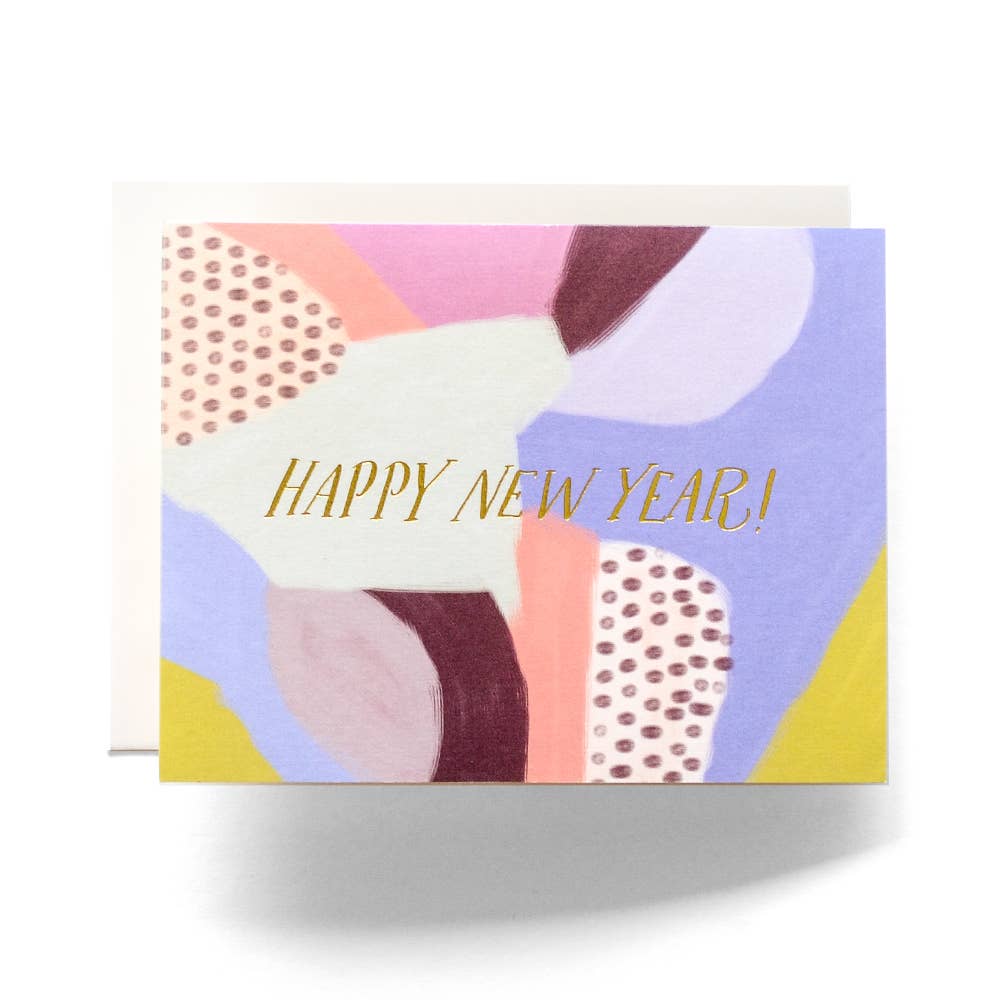 Abstract New Years Greeting Card