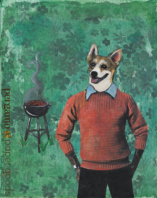 Unique Corgi  8x10" Art Print