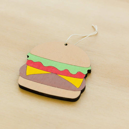Burger Wood Ornament