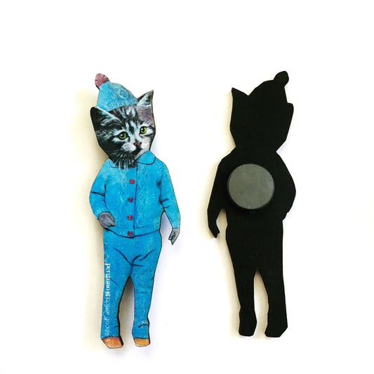 Retro Kitten Magnet
