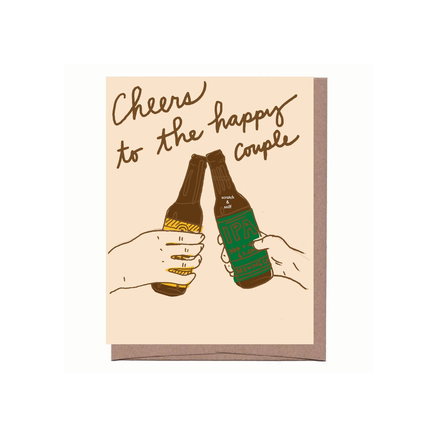 Scratch & Sniff Beer Cheers Wedding Card