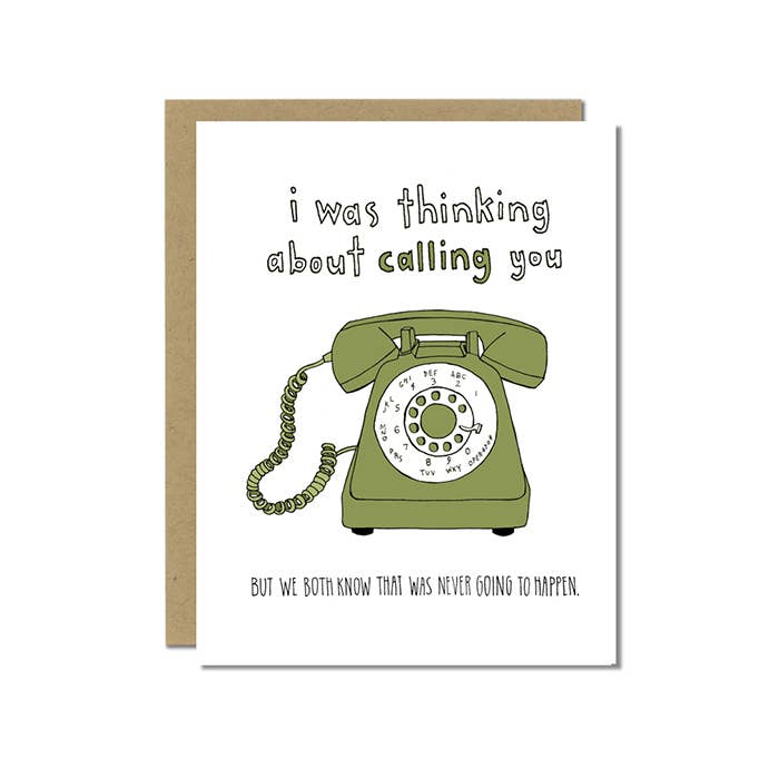 Phone Call Greeting Card