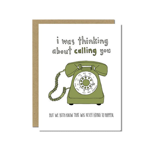 Phone Call Greeting Card
