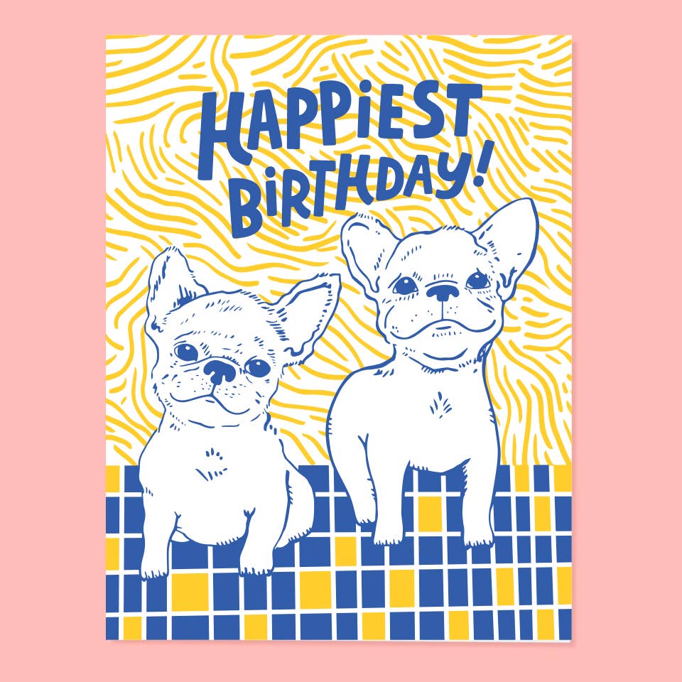 Frenchie Bday Card
