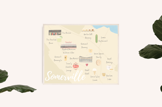 Somerville Map Print