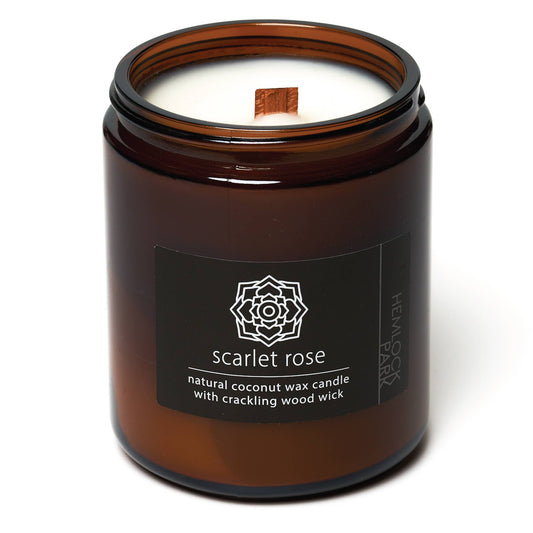 Scarlet Rose | Wood Wick Coconut Wax Candle
