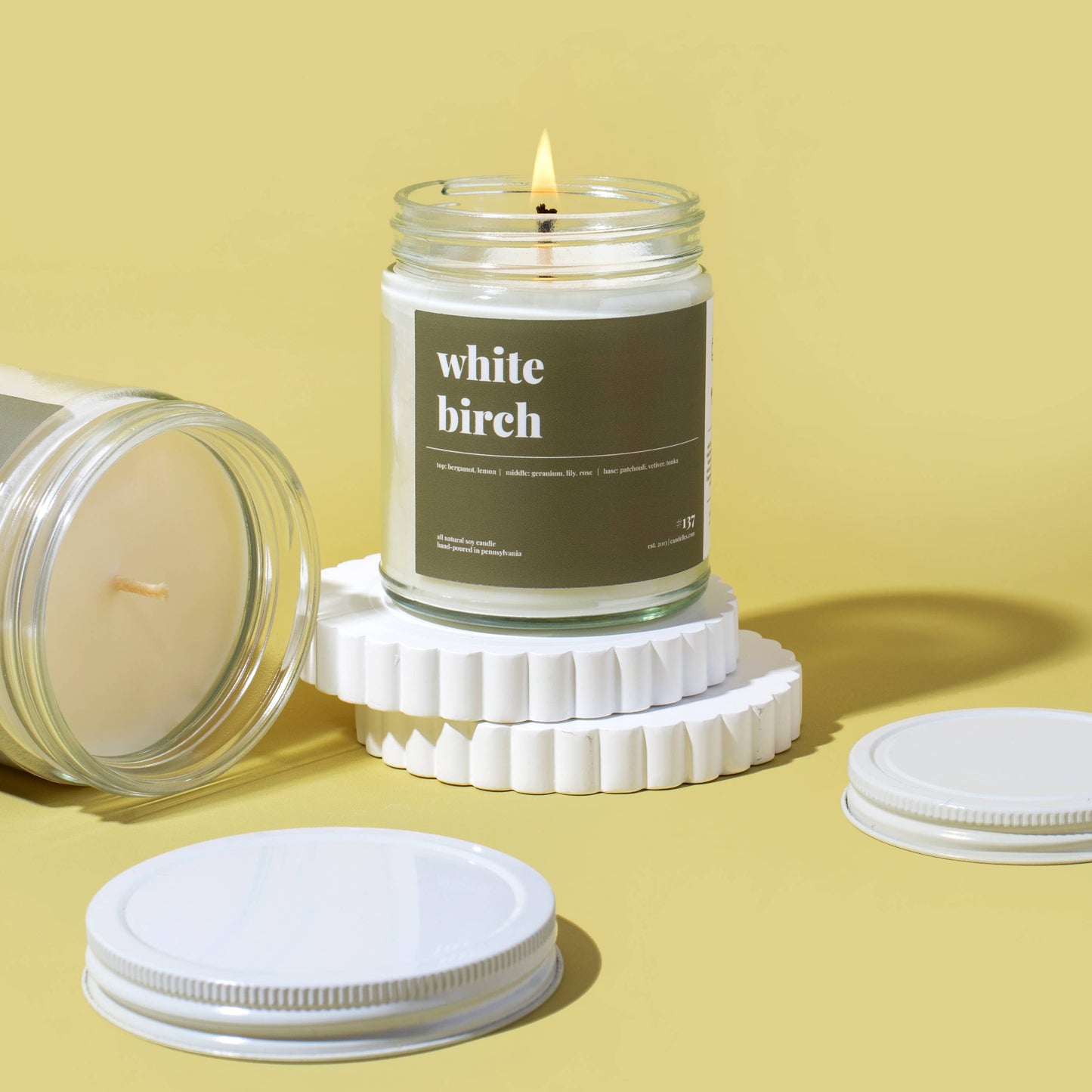 White Birch Scented Soy Candle - 9oz