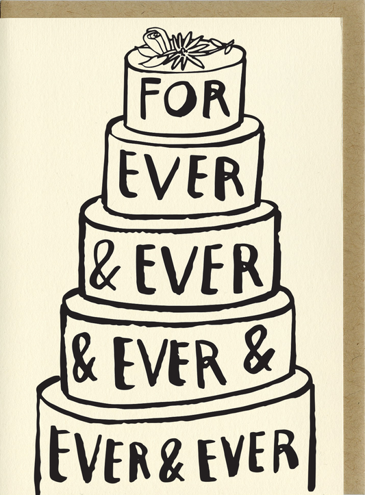 Forever and Ever Wedding Card