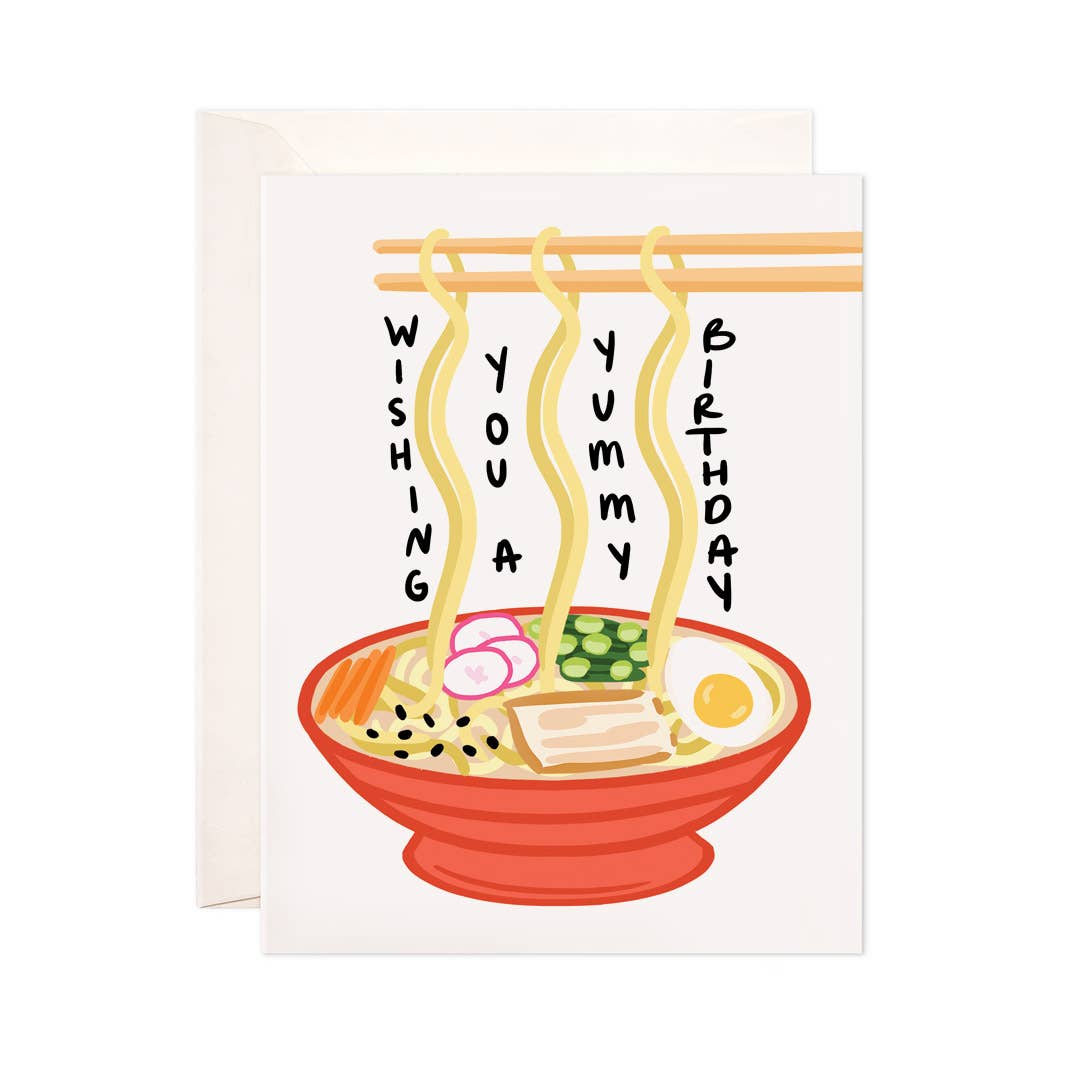 Birthday Noodles Greeting Card