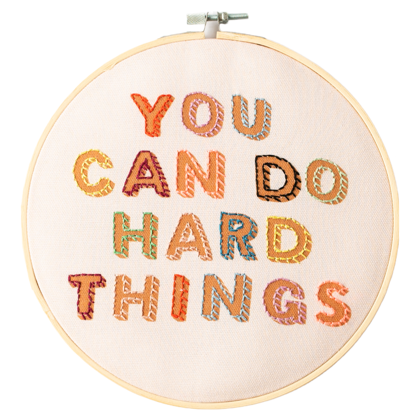 You Can Do Hard Things Embroidery Hoop Kit