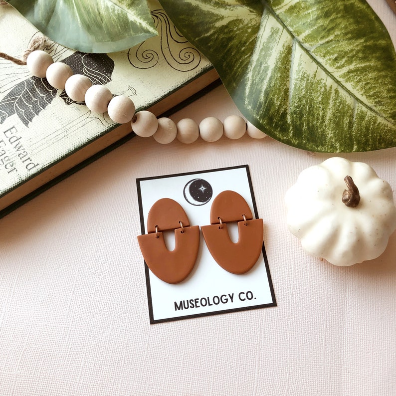 Abigail Arch Statement Polymer Clay Earrings