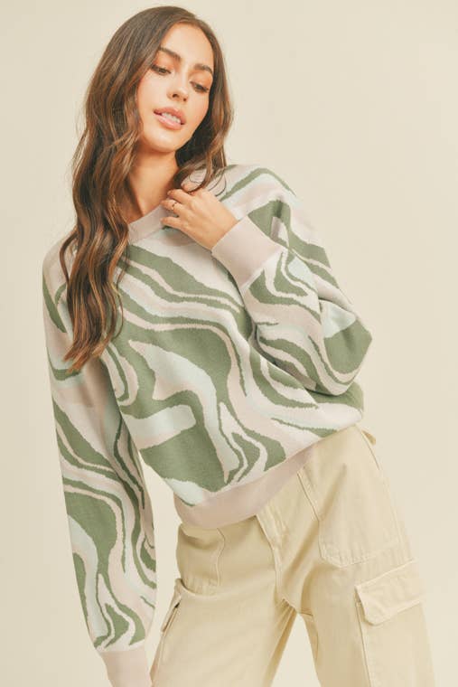 Matcha Swirl Sweater