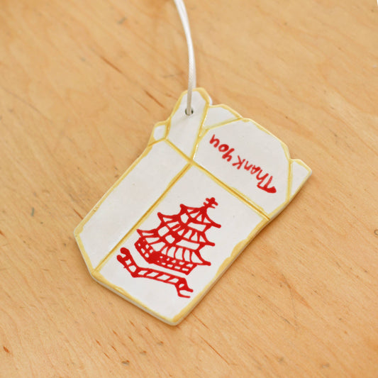 Takeout Ceramic Ornament