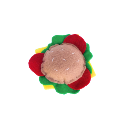 Burger Felt Cat Toy