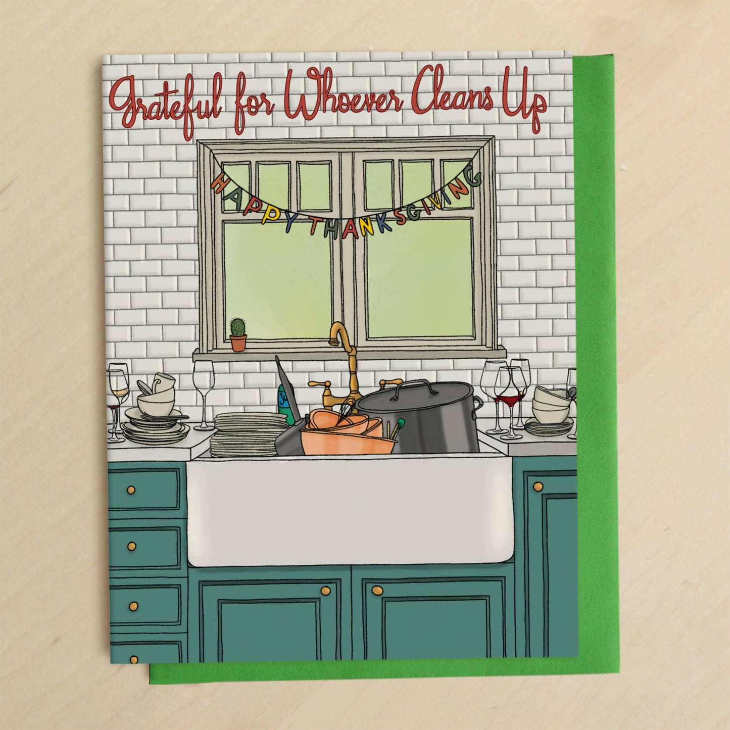 Thanksgiving Dishes Greeting Card