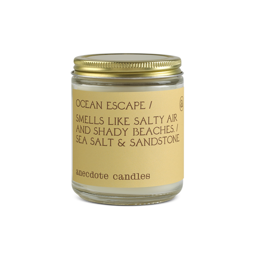 Ocean Escape (Sea Salt and Sandstone) Glass Jar Candle: 7.8 oz