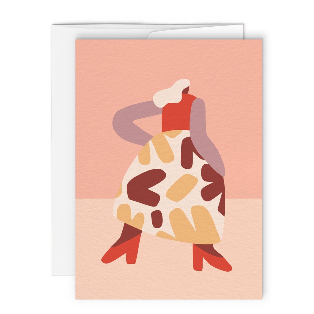 Abstract Woman Card