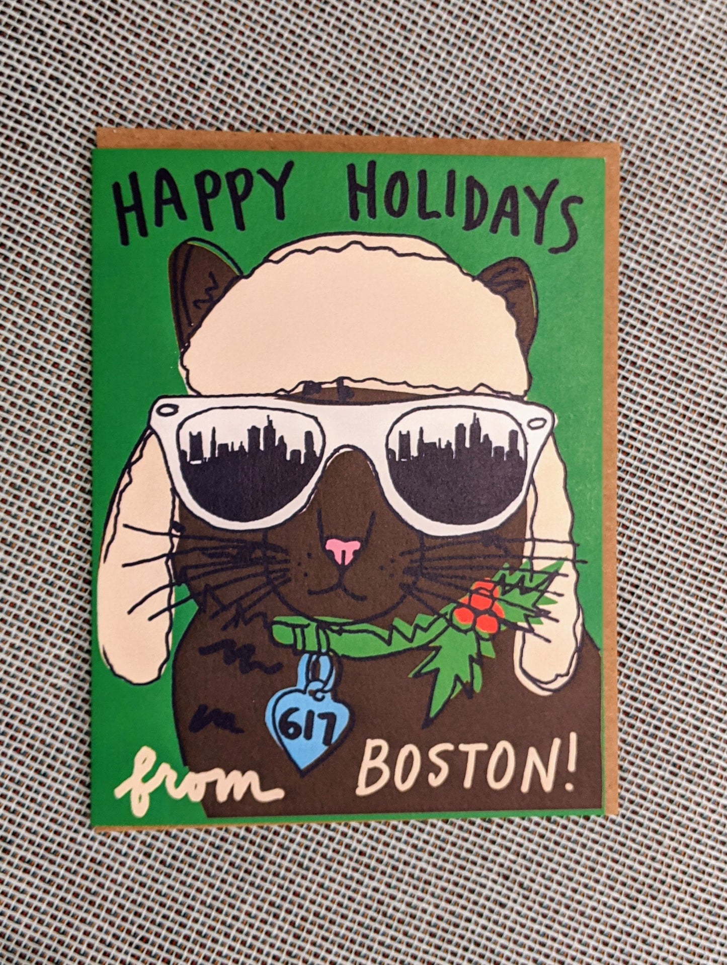 Alpine Cat Boston Holiday Card