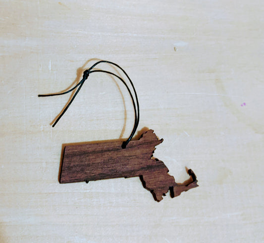 Massachusetts Shaped Ornament