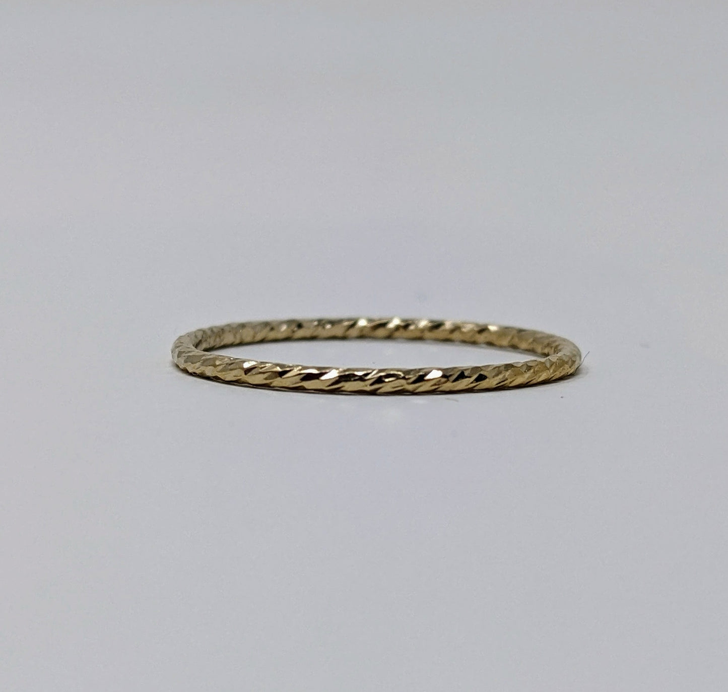 Yellow Gold Twist Stacking Ring