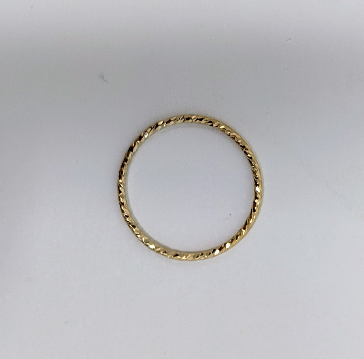 Yellow Gold Twist Stacking Ring