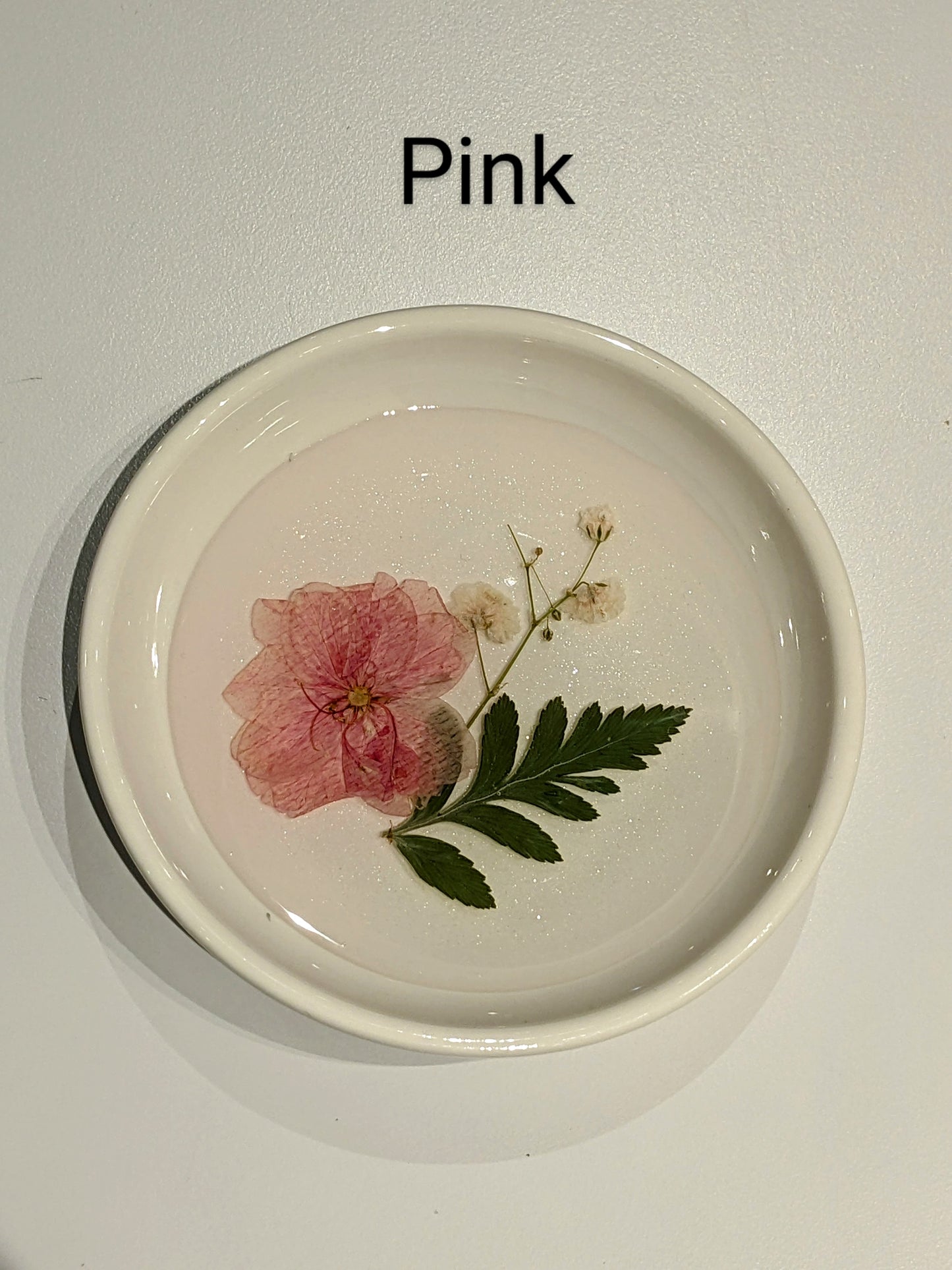 Pressed Flower & Botanical Ceramic Trinket Dish (Assorted)