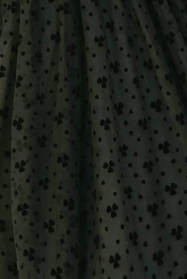 Black Clover Print Mini Dress