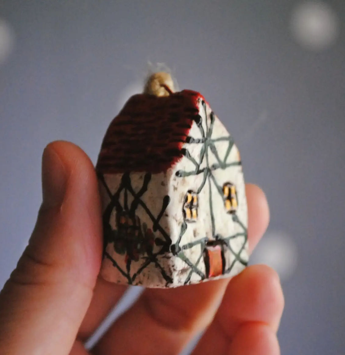 Mini Fachwerk House Christmas Ornament