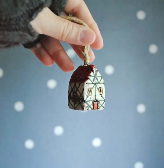 Mini Fachwerk House Christmas Ornament