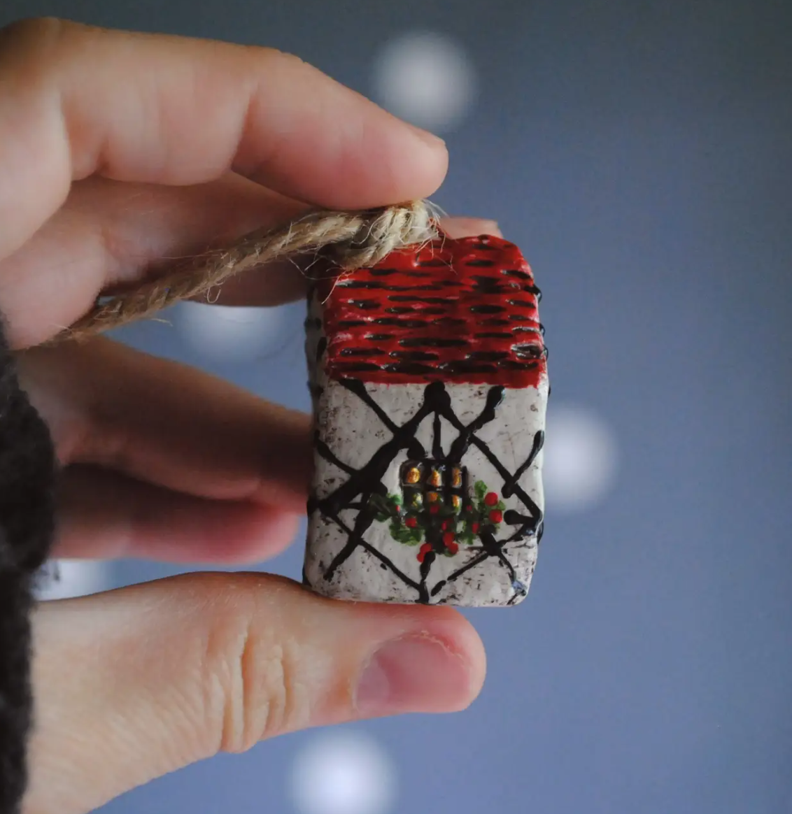 Mini Fachwerk House Christmas Ornament